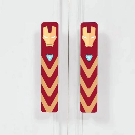 Handcrafted Acacia Wood Ironman Cupboard Handles Set